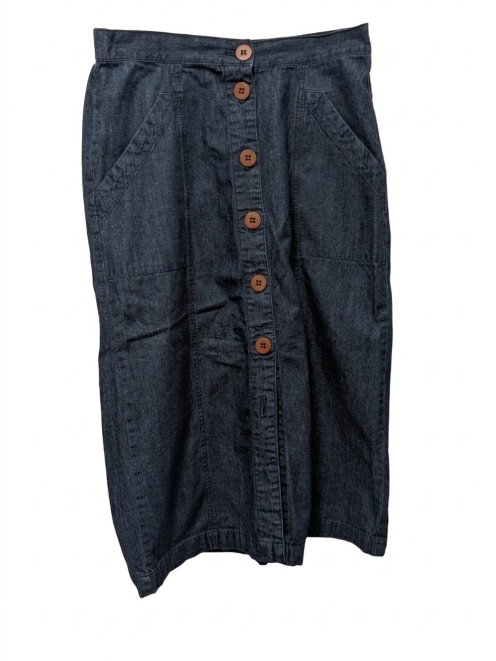 Universal Thread Denim Button Front Midi Skirt Medium Wash Size Medium M